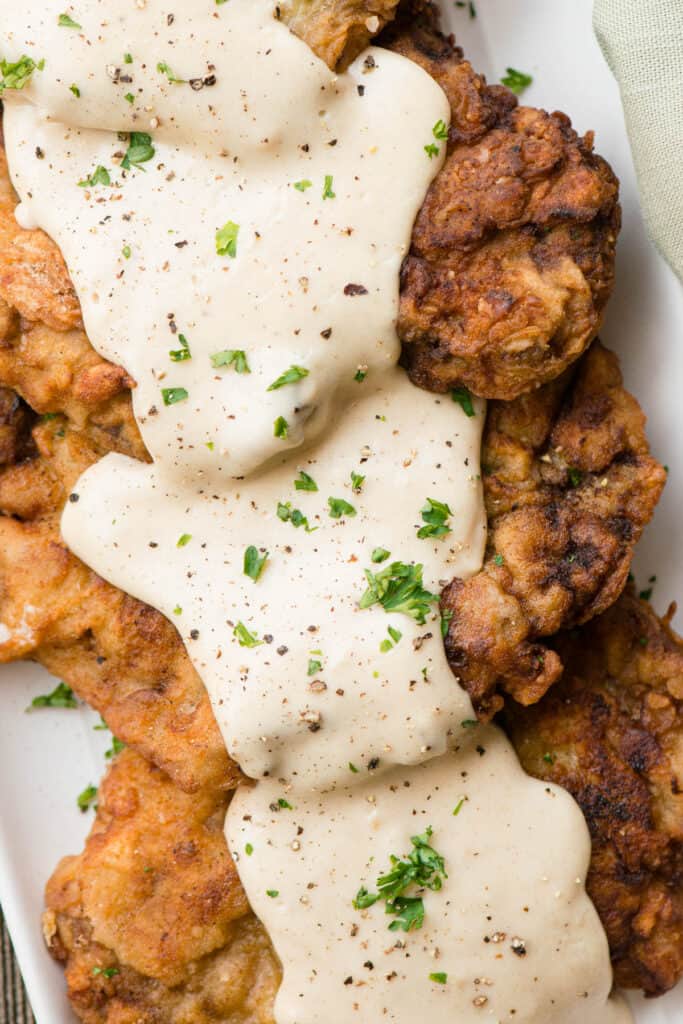 Country Fried Steak covered in gravy