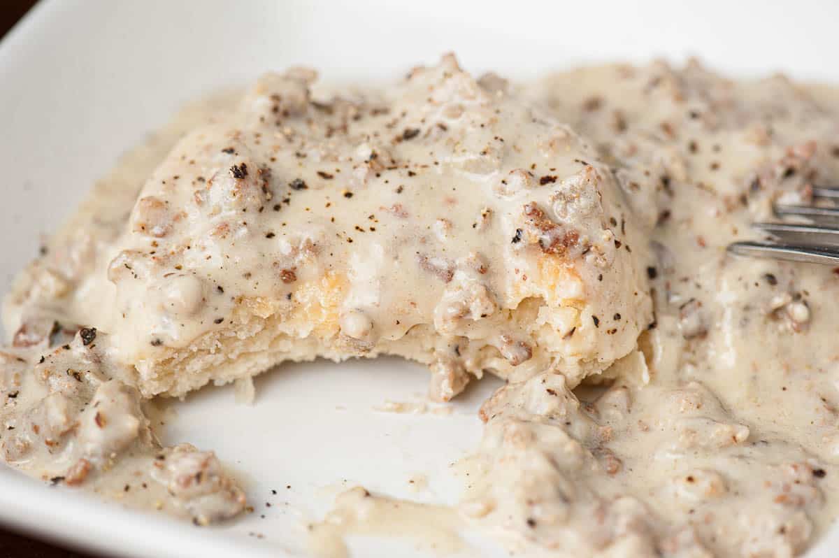 biscuits and gravy.