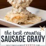 how to make country sausage gravy