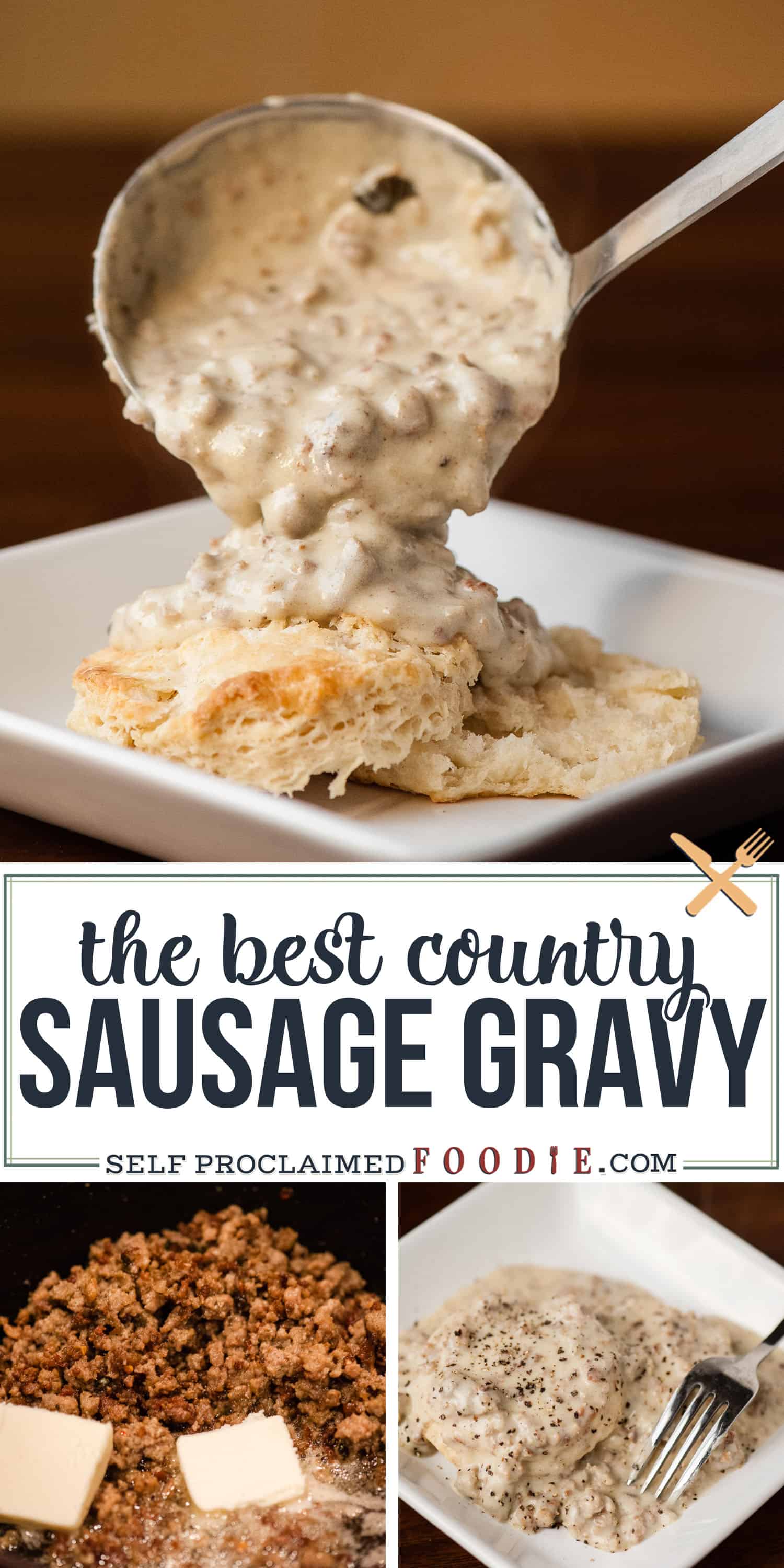 Homemade Country Sausage Gravy {Biscuits and Gravy}