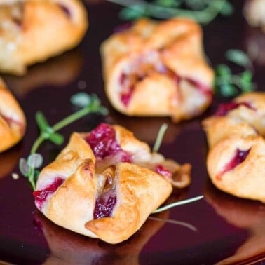 cranberry brie pastry appetizers