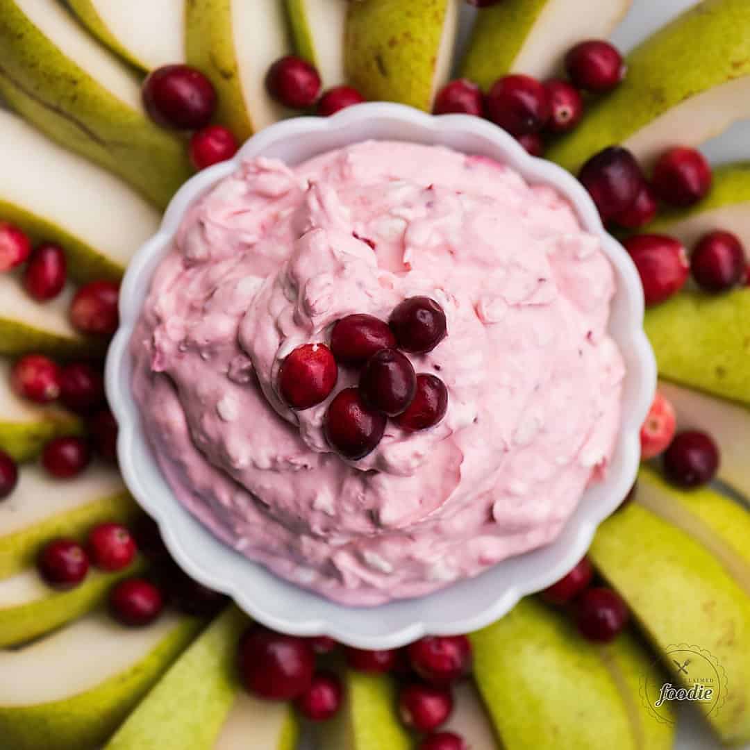 Easy to make fruit dip, perfect for the holidays