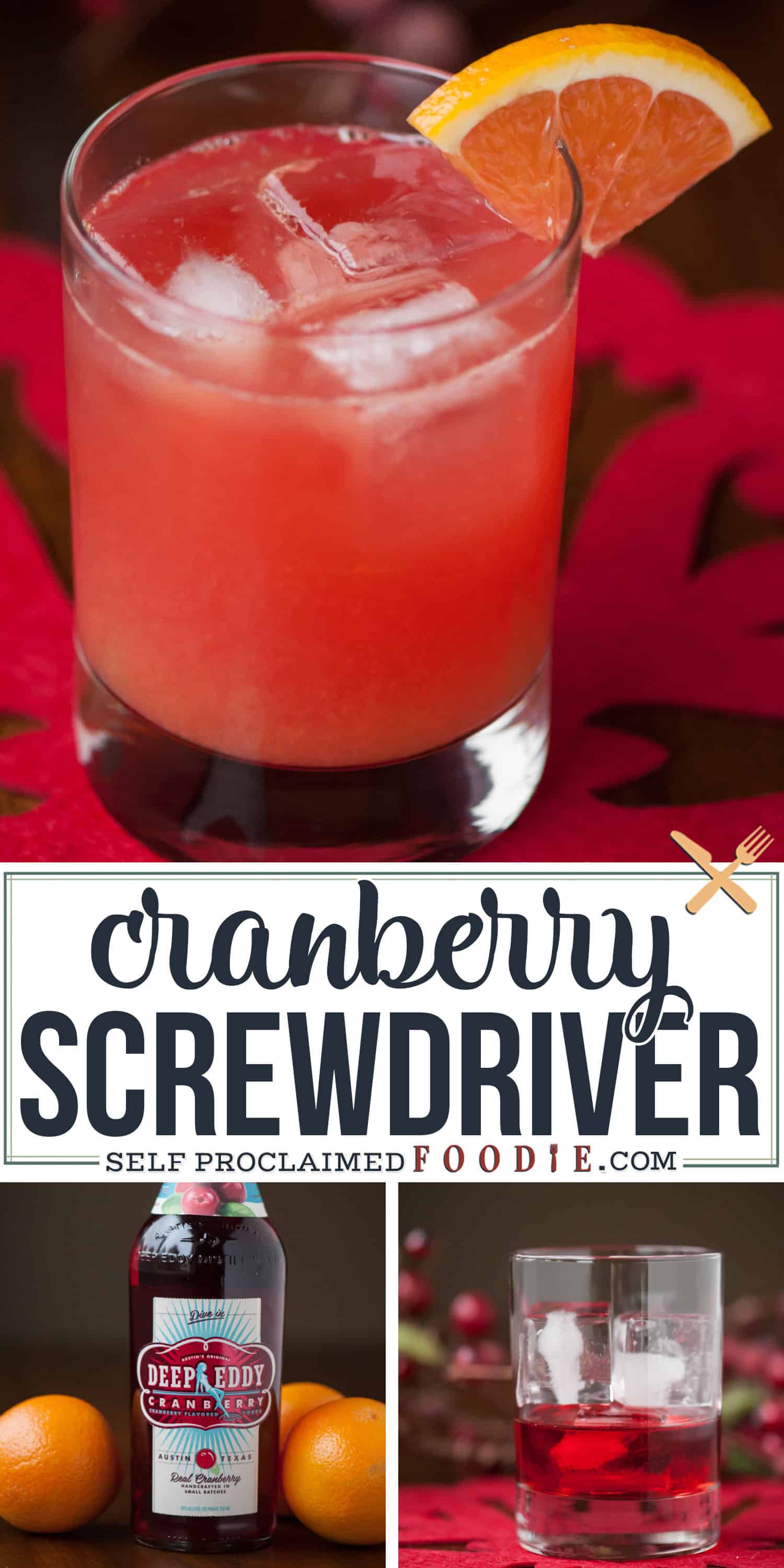 Cranberry Vodka Screwdriver Drink Recipe Self Proclaimed Foodie