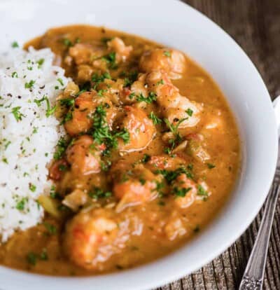 Quick and Easy Homemade Crawfish Étouffée {Recipe and Video}