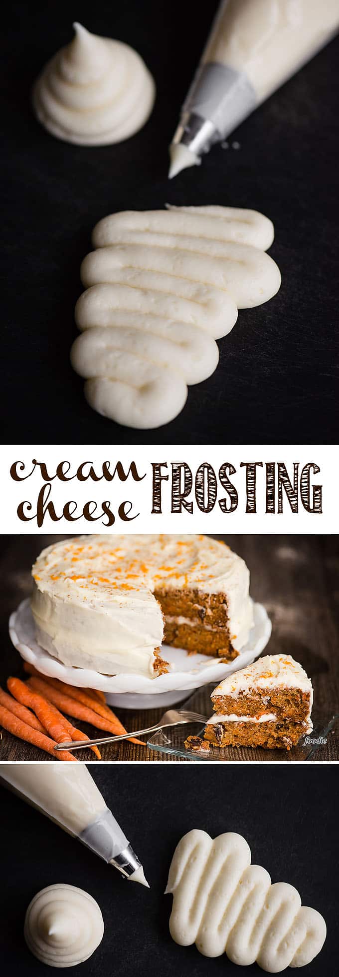 Cream Cheese Frosting is an American favorite when it comes to topping cakes and cupcakes. Just a few ingredients come together to form a super sweet, smooth, and decadent frosting that pairs with just about any kind of cake. There are a few tips and tricks with the ingredients and mixing needed to make it perfect! #frosting #creamcheese #creamcheesefrosting #cake #cupcakes