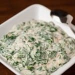 This Creamed Spinach is a decadent and rich side dish that combines fresh spinach with a creamy sauce and is the perfect addition to a romantic dinner.