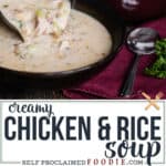 easy soup with chicken and rice