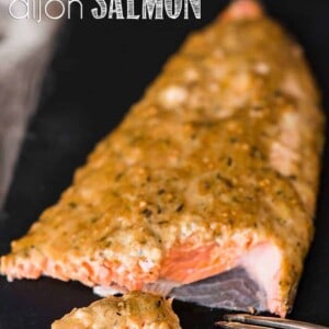 cedar plank Dijon salmon