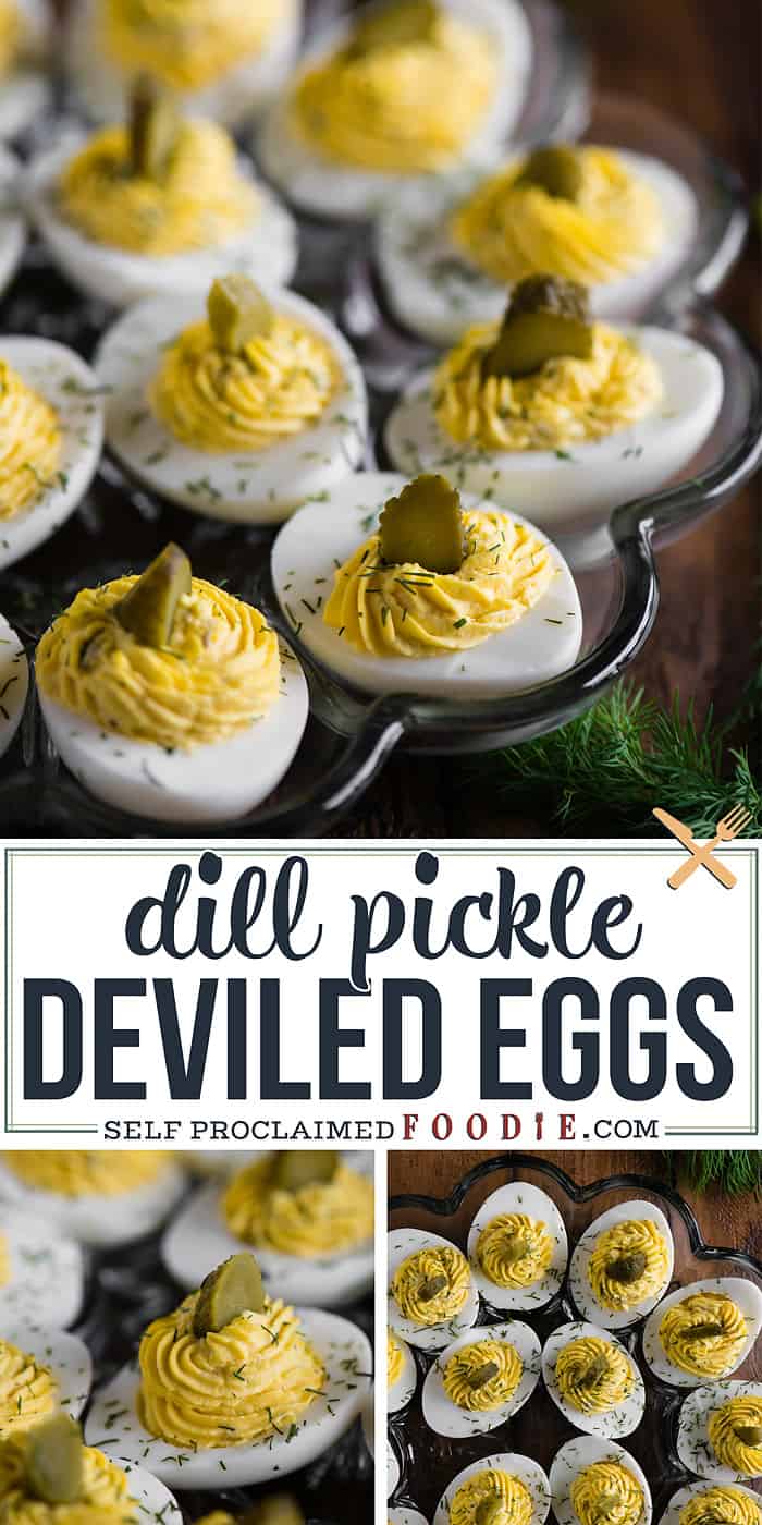 Dill Pickle Deviled Eggs Recipe Self Proclaimed Foodie