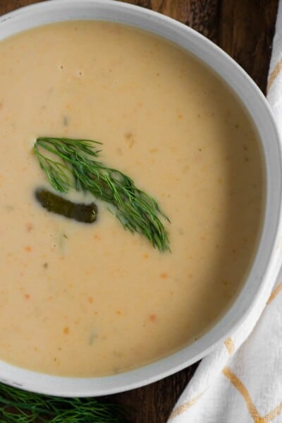 Creamy Dill Pickle Soup Recipe - Self Proclaimed Foodie