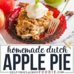 homemade Dutch Apple Pie