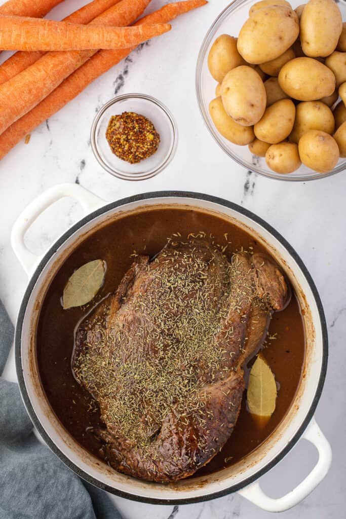cooking a chuck roast in a Dutch Oven