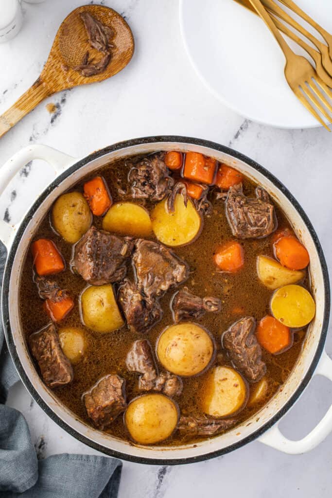 The Best Dutch Oven Pot Roast (Slow Cooker Option!) - All the