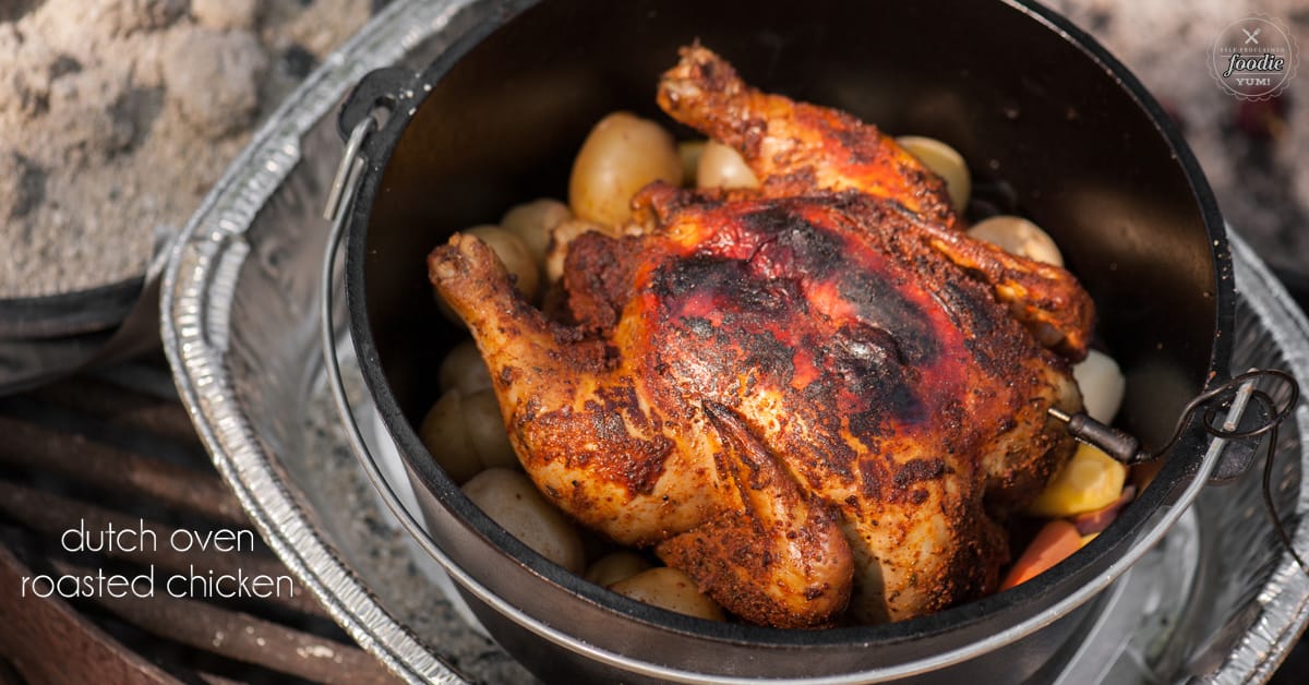 Dutch Oven Chicken and Vegetables Recipe Camping Dinner