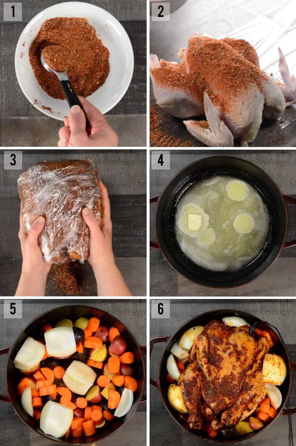 Dutch Oven Roast Chicken - Self Proclaimed Foodie