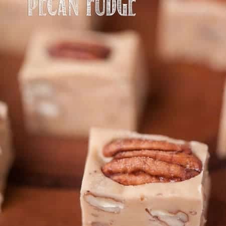 This Easy Brown Butter Pecan Fudge is full of the flavors of candied pecans and buttery caramel. This easy to make candy is the perfect dessert treat.