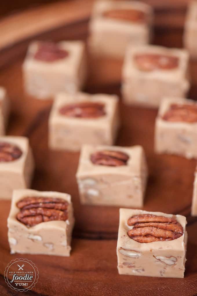 brown butter pecan bites on a table