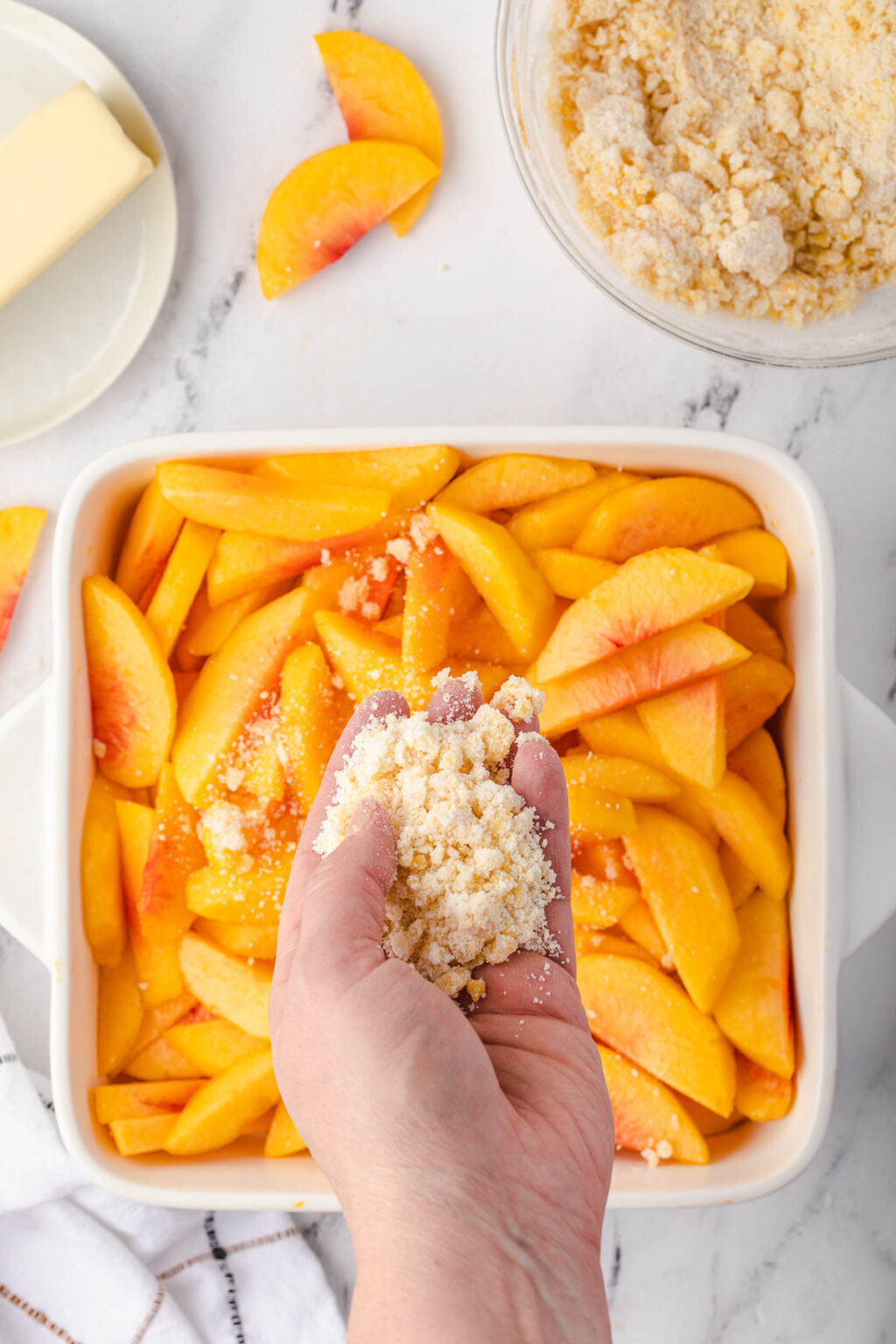 Super Easy Peach Cobbler Self Proclaimed Foodie