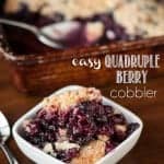 dish of berry cobbler