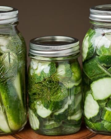 It only takes a few minutes to make Easy Refrigerator Dill Pickles. Once you make your own homemade version, you'll never buy store bought again.