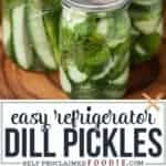 how to make Easy Refrigerator Dill Pickles