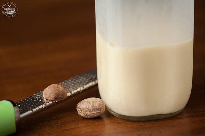 eggnog in a jar