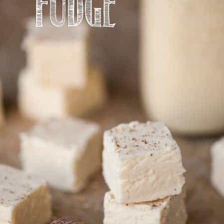 The holidays just aren't the same without homemade fudge, and this Eggnog Fudge made from a traditional recipe is a sweet and easy Christmas dessert.