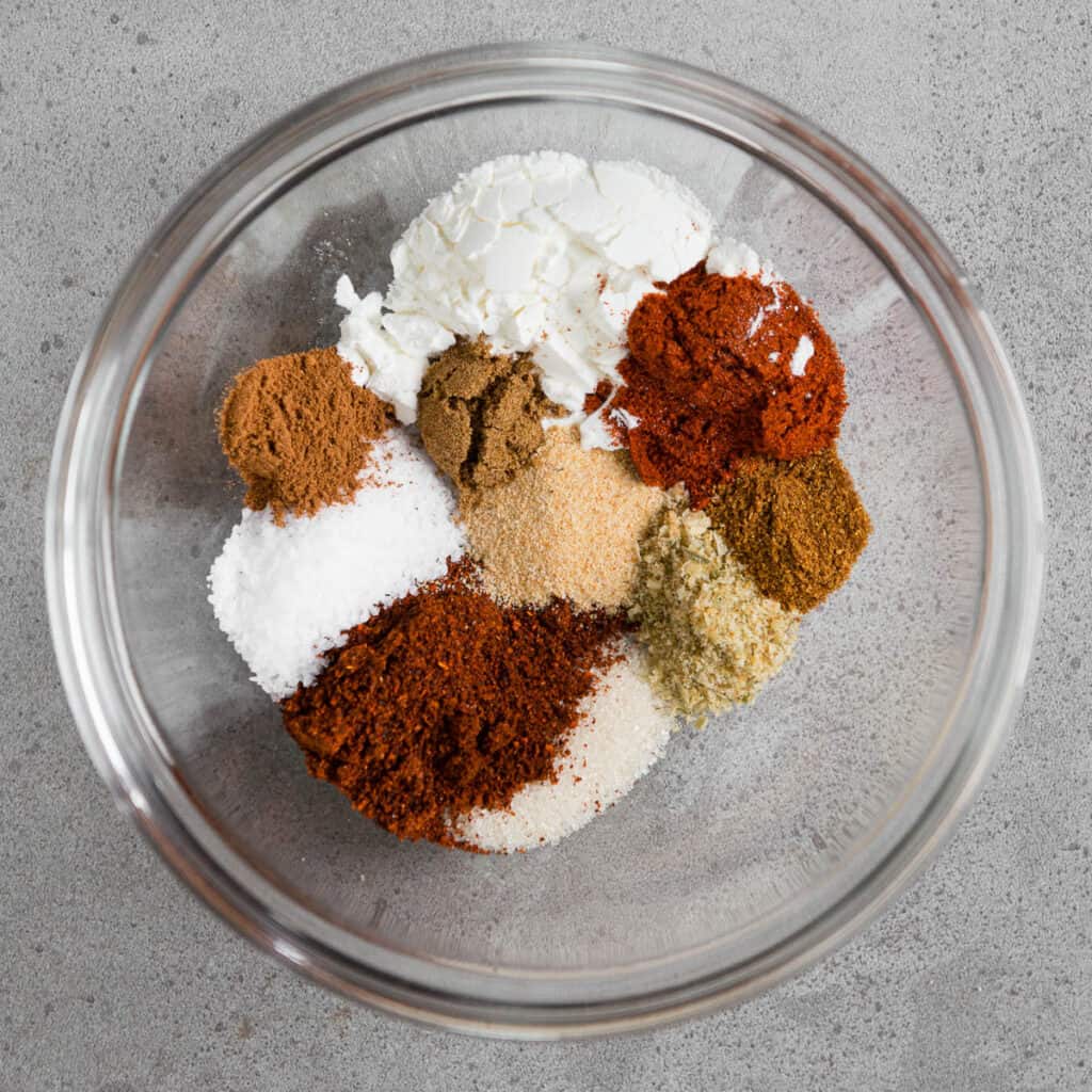 bowl of various spices