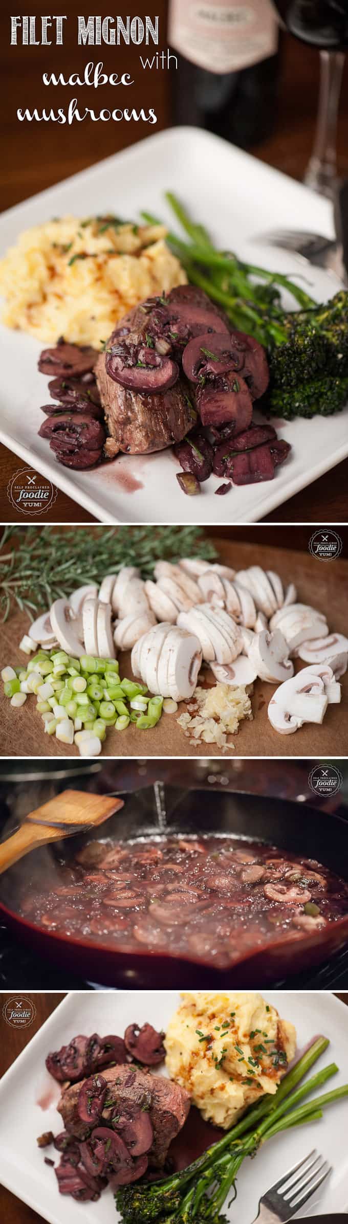 Create a delicious and sophisticated dinner when you make this mouthwatering Filet Mignon with Malbec Mushrooms.