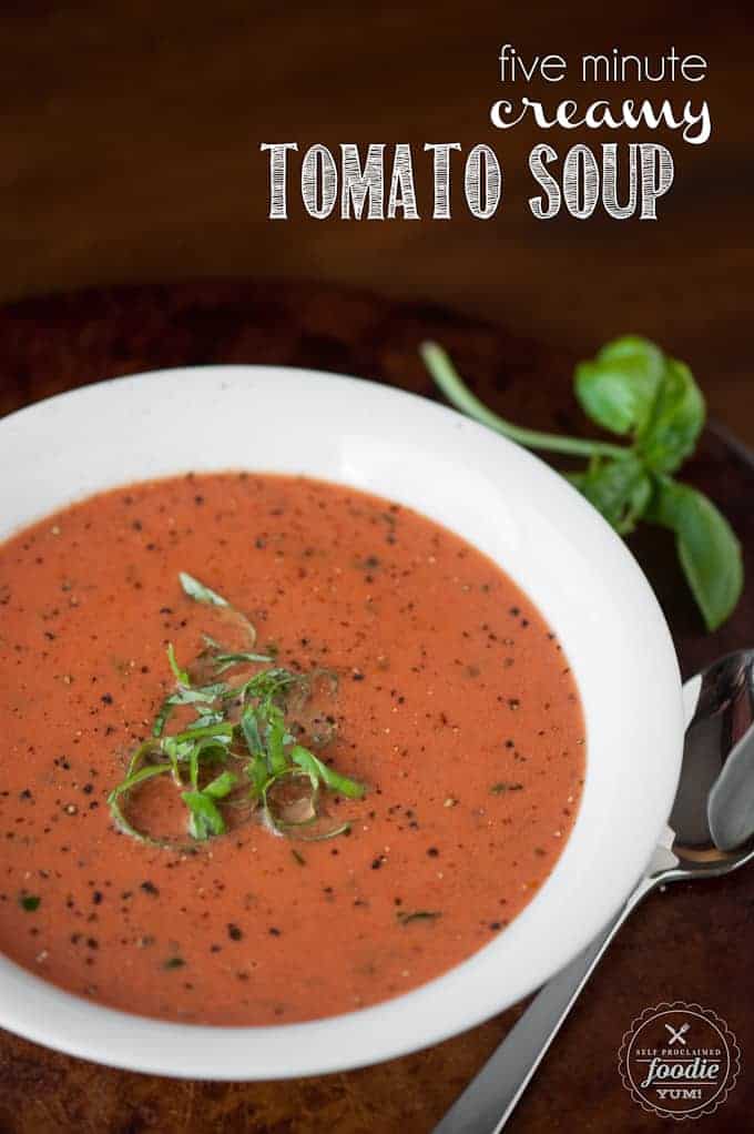 Quick and Easy Creamy Tomato Soup Recipe - Self Proclaimed Foodie