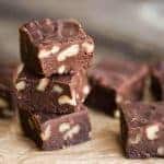 Five Minute Microwave Fudge is a quick and sinfully delicious homemade fudge recipe. This easy fudge will become a holiday favorite!