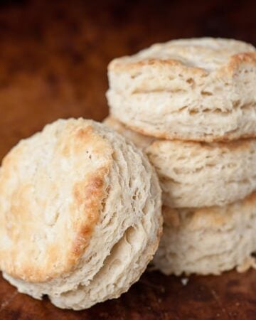 There are few things better than delicious and hot Flaky Buttermilk Biscuits in the morning. Cover them in gravy or serve with butter and preserves. YUM!