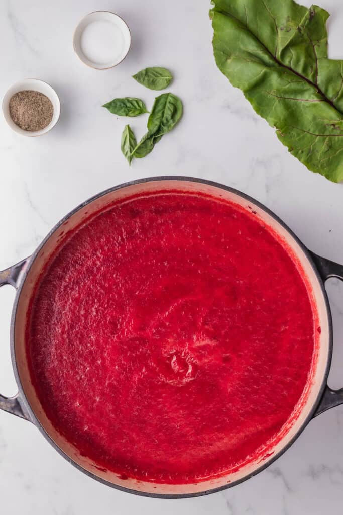 Fresh Beet Soup (Creamy Blended Stovetop Recipe)