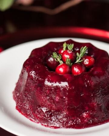 This Thanksgiving, stay away from the cans and make your own elegant homemade Fresh Cranberry Gelatin Mold with the flavors of orange and Grand Marnier.