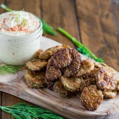 recipe for fried pickles with dipping sauce