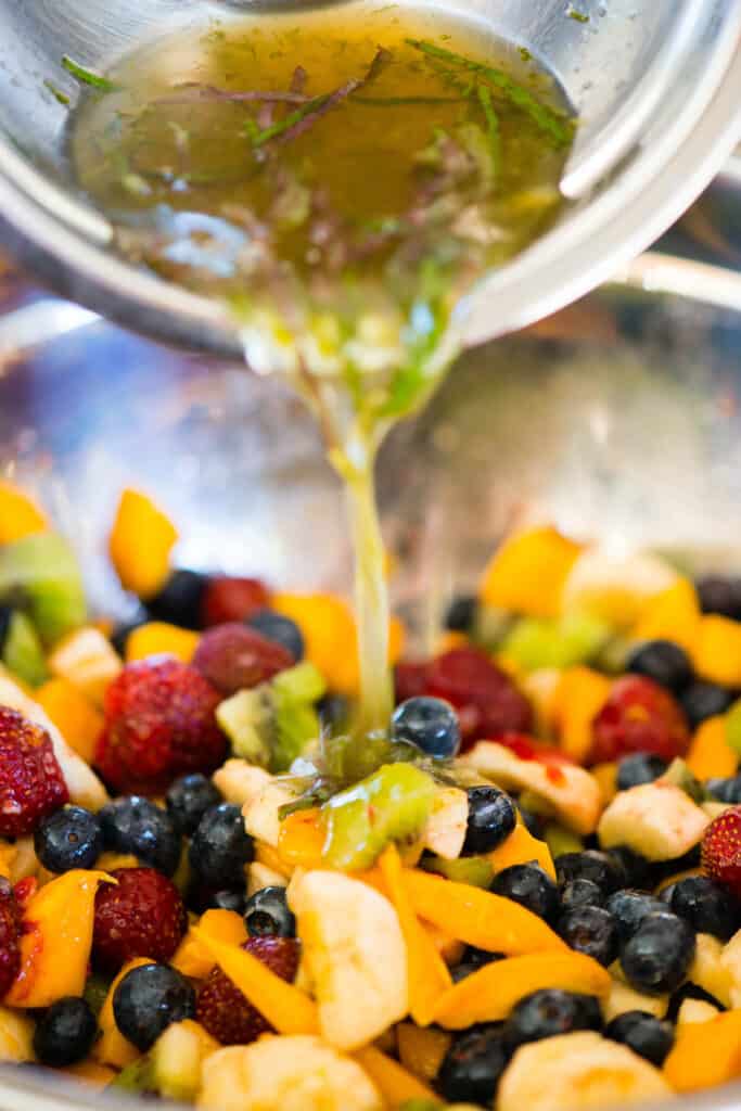 Summer Fruit Salad (with Honey Lime Dressing) - Spend With Pennies