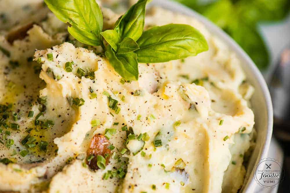 how to make garlic herb mashed potatoes