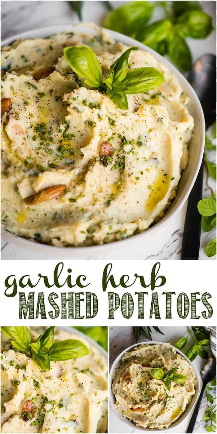 Garlic Herb Mashed Potatoes Recipe - Self Proclaimed Foodie