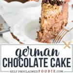 the best homemade German Chocolate Cake recipe with frosting