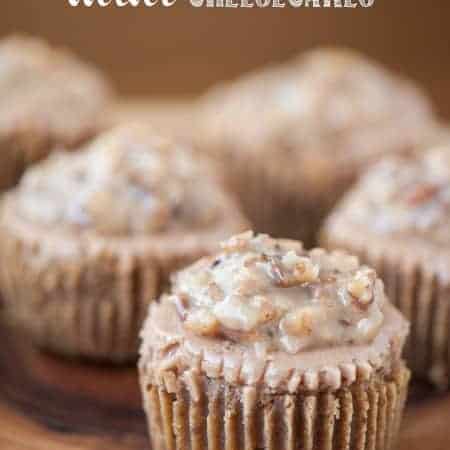 These German Chocolate Mini Cheesecakes combine everyone's favorite german chocolate cake with rich homemade cheesecake into delicious individual desserts.