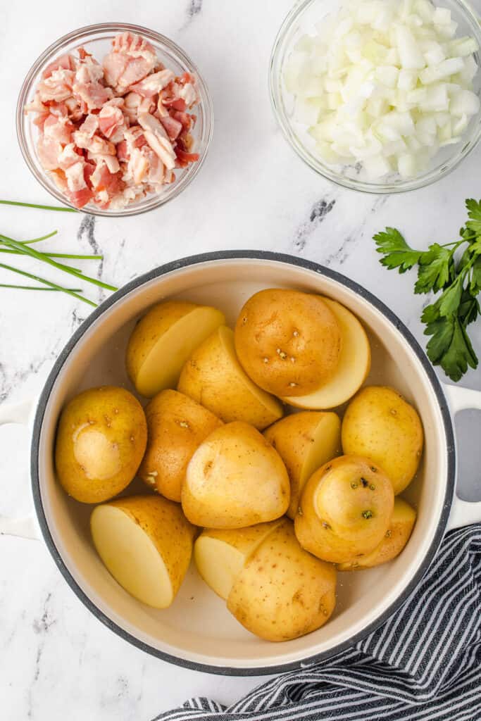 yukon gold potatoes in bowl