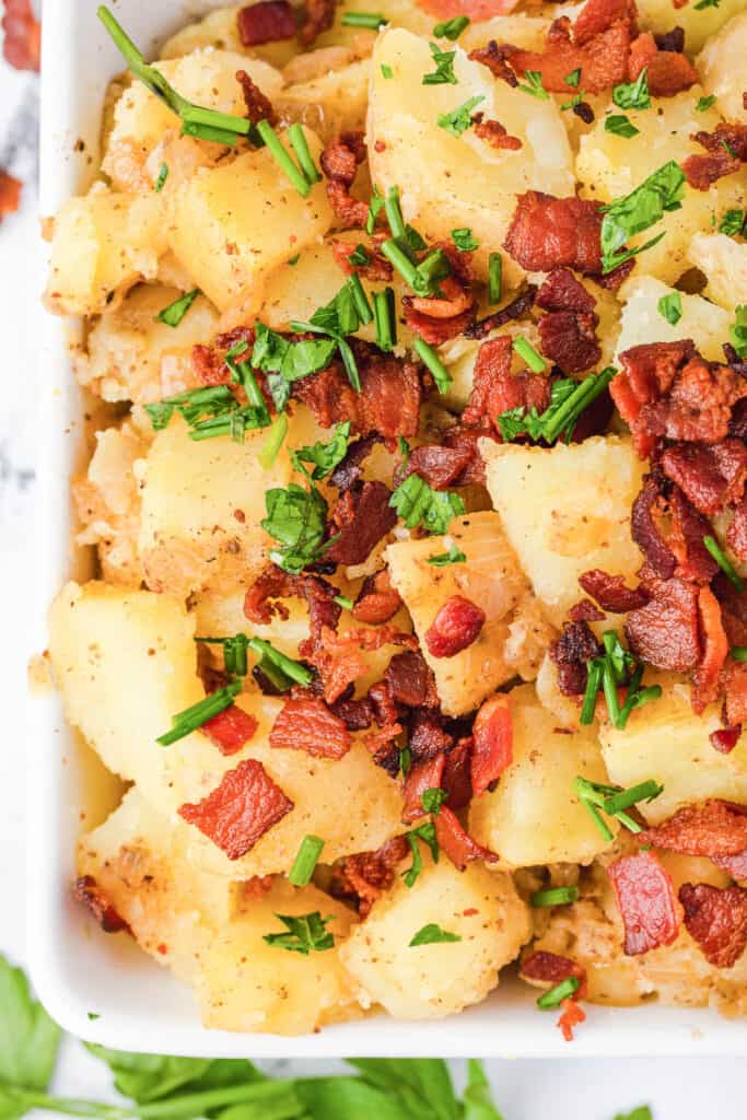 German Potato Salad with bacon