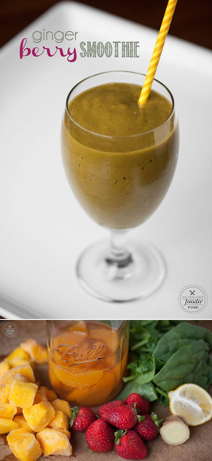 Ginger Berry Smoothie Self Proclaimed Foodie