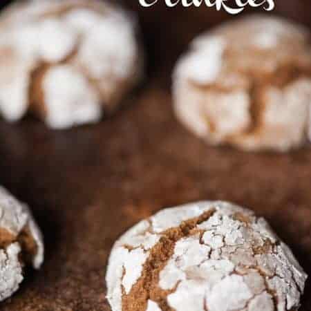 Gingerbread Crinkles are a soft and chewy cookie full of molasses and holiday spice. They are the perfect Christmas treat!