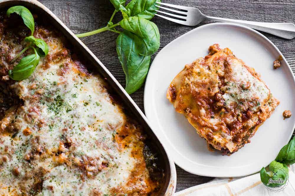 classic four cheese lasagna recipe with Italian sausage