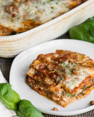 recipe for the best lasagna with sausage and spinach