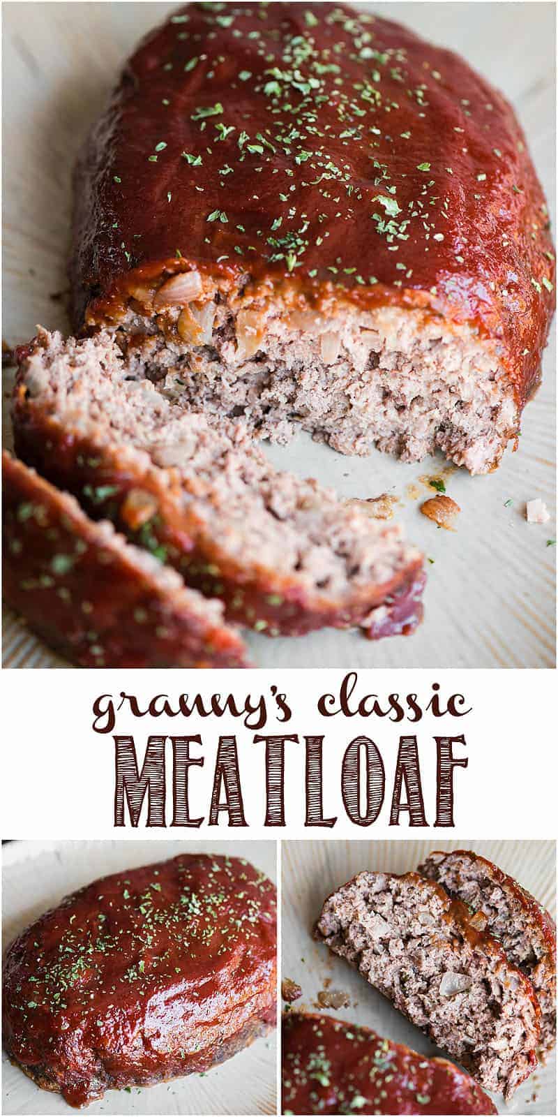 Old Fashioned Meatloaf - Self Proclaimed Foodie