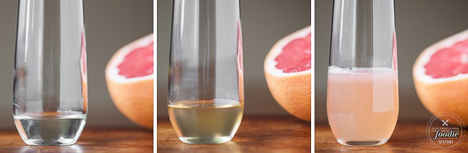 grapefruit mimosa process photos