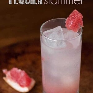 Make a quick and easy cocktail with one of winter’s best fruits and enjoy a refreshing Grapefruit Tequila Slammer.