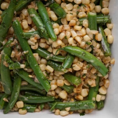 sauteed green beans and corn